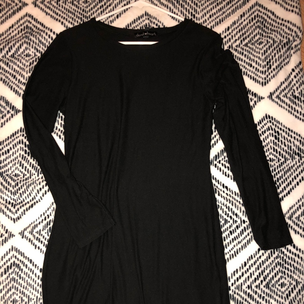 Black knee length dress